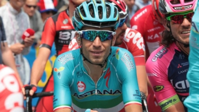 Vincenzo Nibali, leader del Team Bahrain Merida