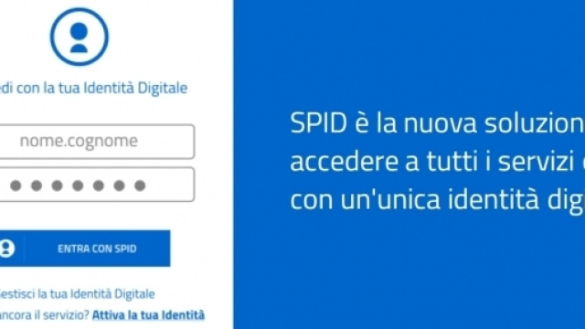 SPID acronimo di Servizio per l'identit&agrave; digitale