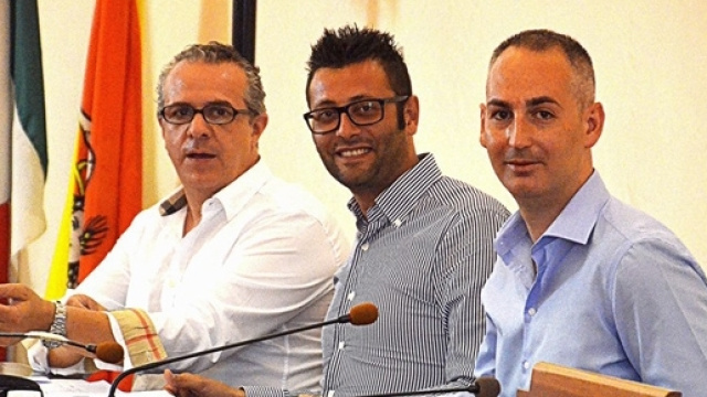 I consiglieri Ferrero, Pintaldi e Rosa.