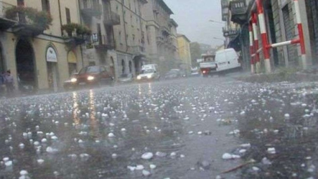 Una scena di maltempo in Sardegna