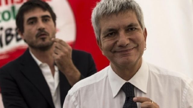 Nichi Vendola e sullo sfondo Nicola Fratoianni (foto: L'Unit&agrave;)