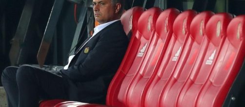 Mourinho appears distant from his new squad of players.