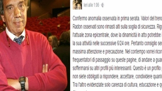 Giampaolo Giuliani previsione azzeccata