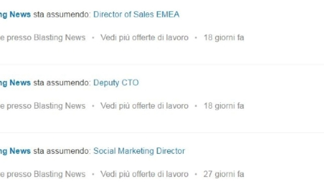 offerte di lavoro Blasting News