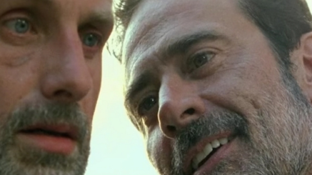 Immagine: Negan e Rick di The Walking Dead.