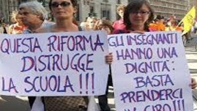 Docenti precari delle graduatorie di istituto in sciopero