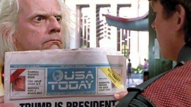 Donald Trump, incubo da Ritorno al Futuro