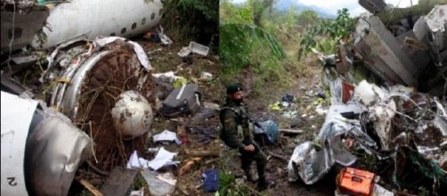Fotos revelam o que aconteceu ap&oacute;s a trag&eacute;dia do avi&atilde;o que levava time do Chapecoense