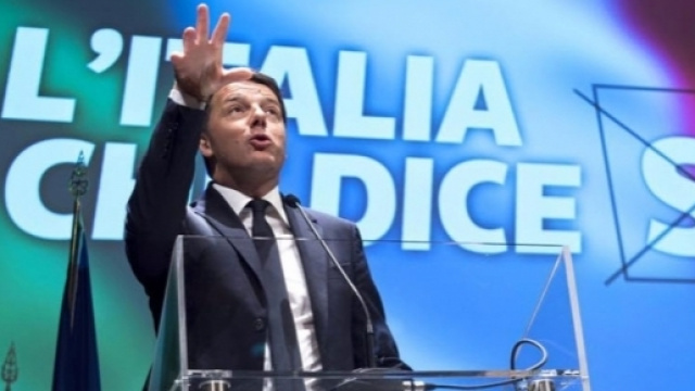 Il presidente del Consiglio, Matteo Renzi