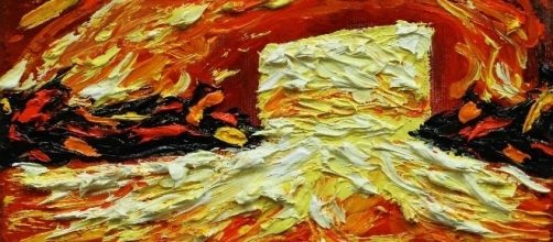 Mimmo Centonze's painting: "Capannone" from artist *www.mimmocentonze.com