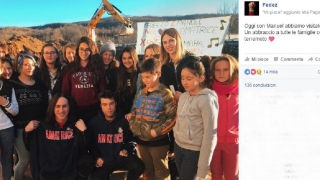 Il messaggio di Fedez sulla sua pagina Facebook