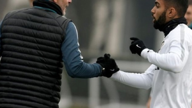 Stefano Pioli insieme a Gabigol