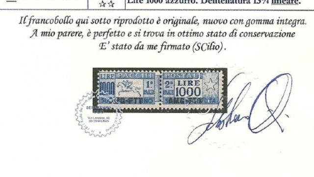 Un francobollo da collezione come quelli di Bolaffi