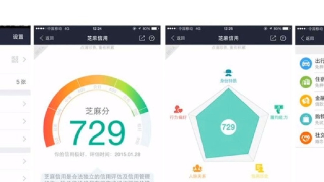 Esempio di scheda personale Sesame Credits per valutare le qualit&agrave; individuali (via Independent)