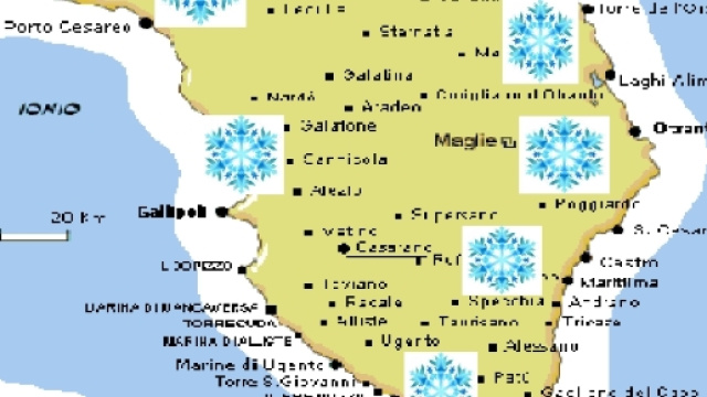 Freddo su tutta la penisola salentina.