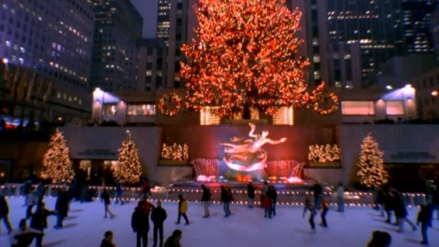 Pista di pattinaggio su ghiaccio / Natale / New York City / Stati ... - framepool.com