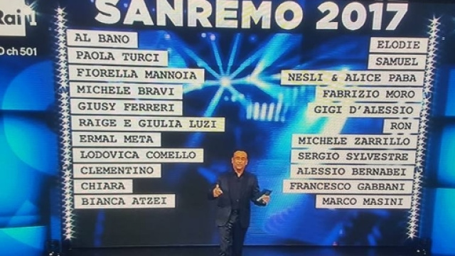 Sanremo 2017: svelati i nomi dei 22 cantanti Big e delle 6 Nuove ... - gentevip.it