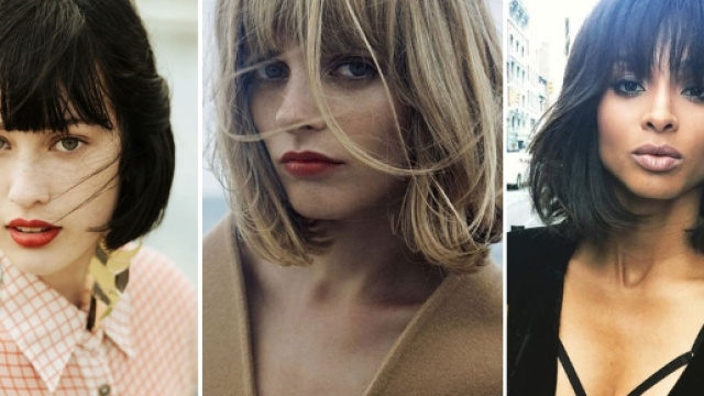Nuovi tagli di capelli: la frangia, inverno 2017.