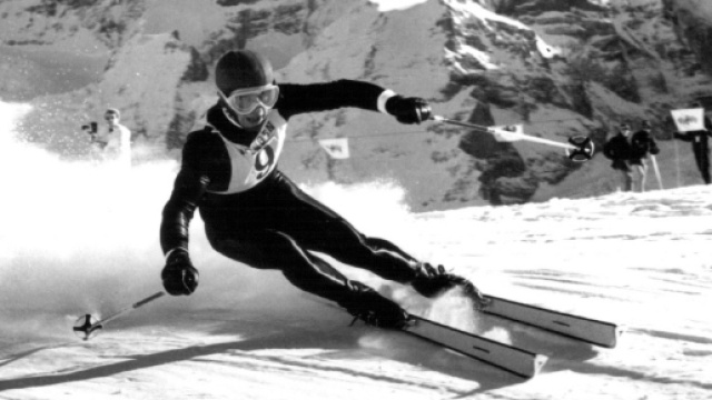 Sci alpino, una foto di archivio