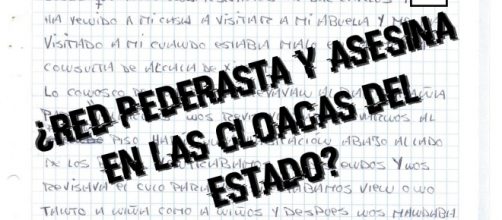 Texto sobre declaracion a mano de v&iacute;ctima de abusos en Bar Espa&ntilde;a