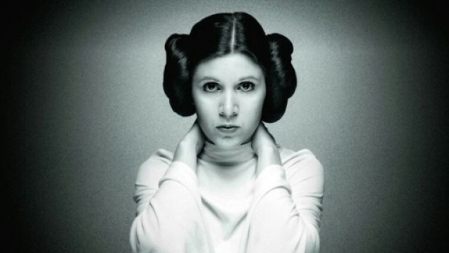 Carrie Fisher nei panni della principessa Leila