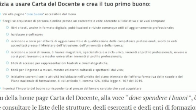 Come iniziare ad usare la carta e generare i primi buoni.