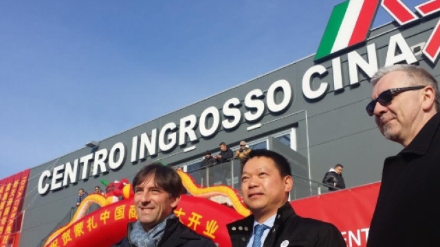 L'inaugurazione al Centro Ingrosso Cina