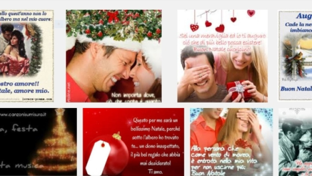 Auguri di Natale in modo romantico