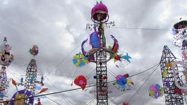 Foto di una parte del mercato di 'San Pablito', a Tultepec.