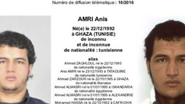 Il 24enne tunisino Anis Amri: l'attentatore di Berlino.