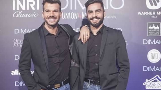 Ecco Claudio e Mario nella prima uscita pubblica.