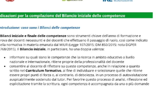 Come compilare correttamente il Bilancio delle Competenze Iniziali