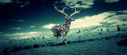 Plano de Kauyumari el venado azul de Arnold Abadie. Public Domain.