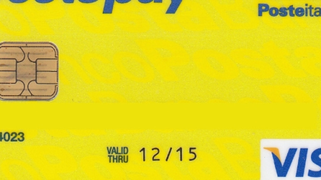 Una tipica Postepay di Poste italiane