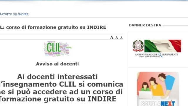 Come iscriversi al corso gratuito Clil