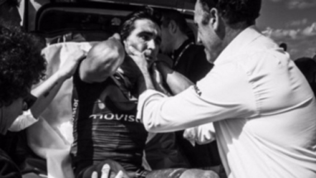 Francisco Ventoso, l'infortunio alla Roubaix