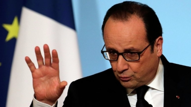 Il presidente della Repubblica Fran&ccedil;oise Hollande