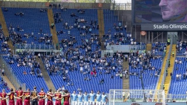 Lazio and Roma fans boycott Rome derby at the Stadio Olimpico ... - dailymail.co.uk