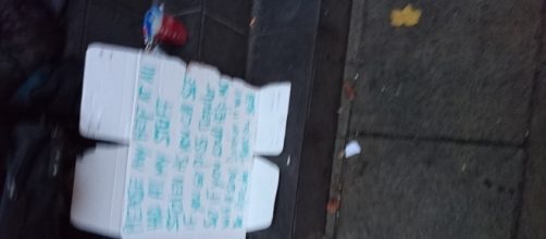 Unsure what the sign means? Just ask the person who wrote it