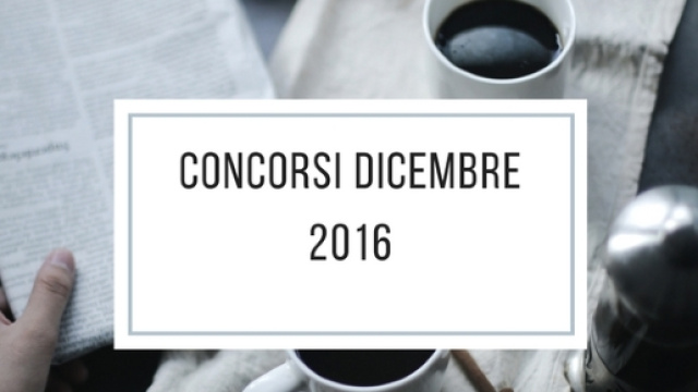 Concorsi che scadono a dicembre pi&ugrave; un nuovo bando.