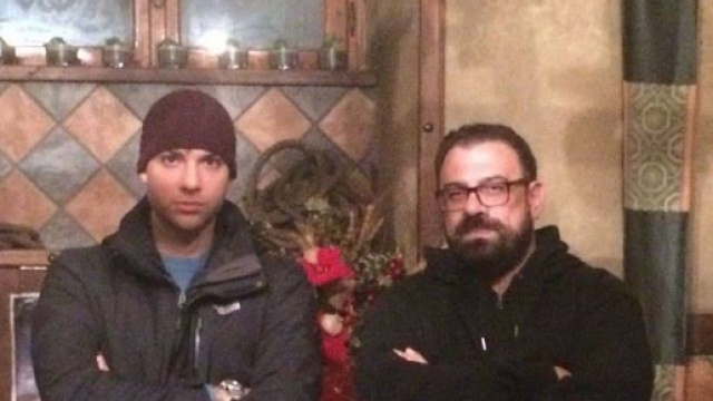 Valerio Arenare con Alessio Costantini, responsabile cittadino per Roma di Forza Nuova.