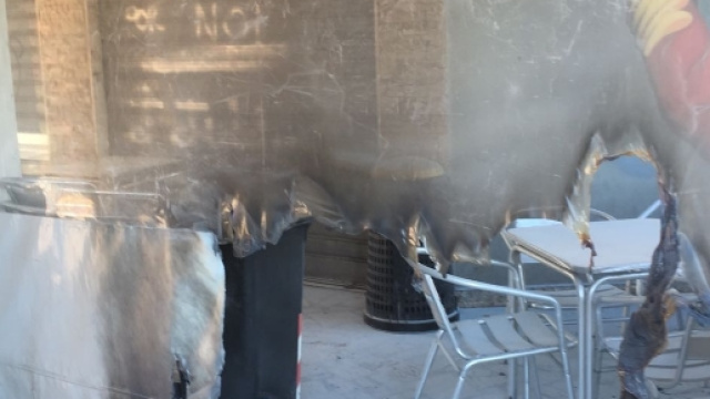 Fiamme dolose al Ciaocore bistrot