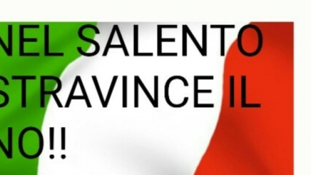 Stravince il No anche nel Salento.