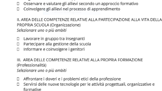 Bilancio delle Competenze Iniziali semplificato 2016