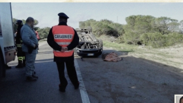 Il tragico incidente costato la vita a Vincenzo Cozzolino, nella foto piccola in basso a destra.