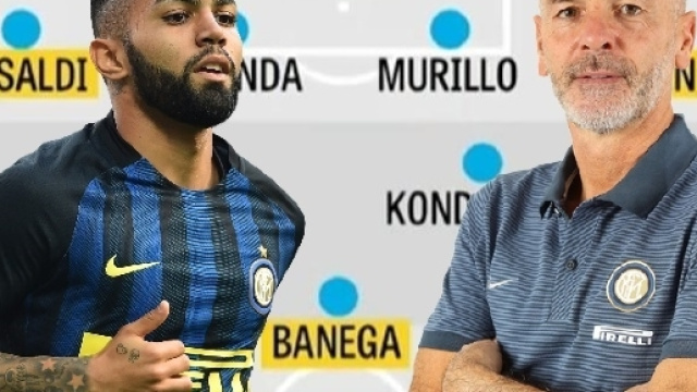 Gabigol e Pioli, attaccante e allenatore dell'Inter