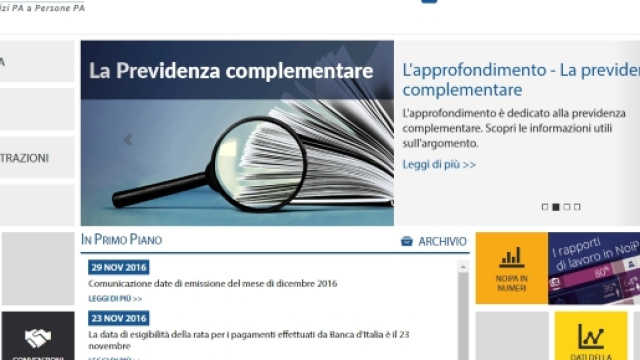 Date stipendi dicembre 2016, Noipa