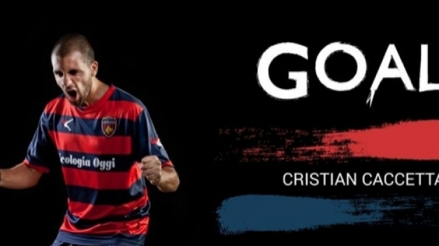 Capitan Caccetta del Cosenza, al terzo gol stagionale in Lega Pro