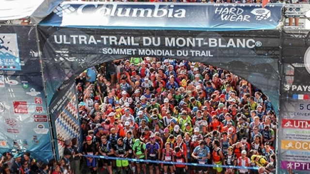 Linea di partenza Ultra Trail du Mont Blanc 2015