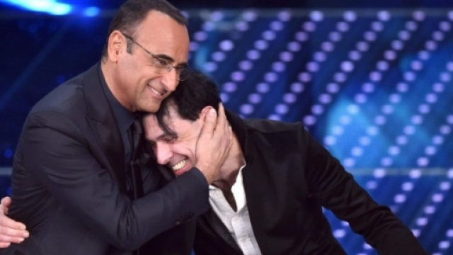 Ezio Bosso e Carlo Conti a Sanremo